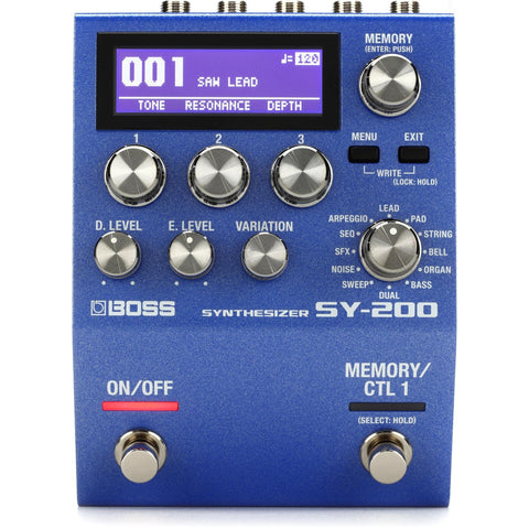 Boss SY-200 Synthesizer Pedal -