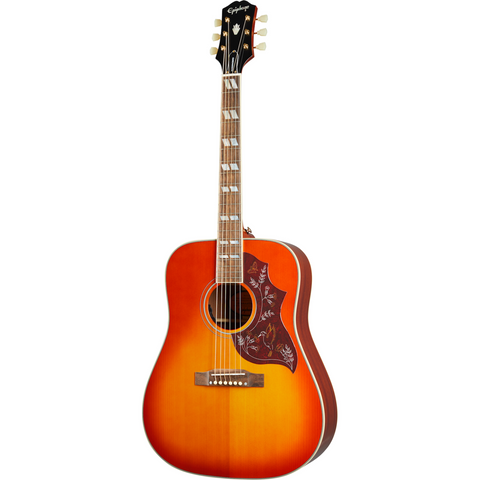 Epiphone Inspired By Gibson Hummingbird 12-String Acoustic Guitar - Aged Cherry Sunburst Gloss -