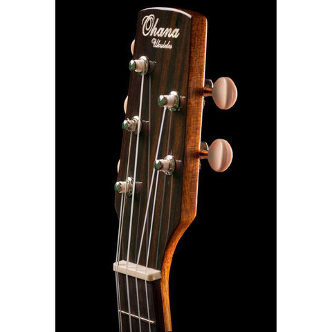Ohana TK-35G-5 All-Solid Mahogany 5-String Tenor Ukulele -