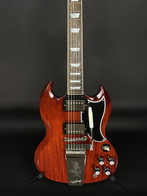 Epiphone Inspired By Gibson Custom 1964 SG Standard with Maestro Vibrola Reissue - Cherry Red -