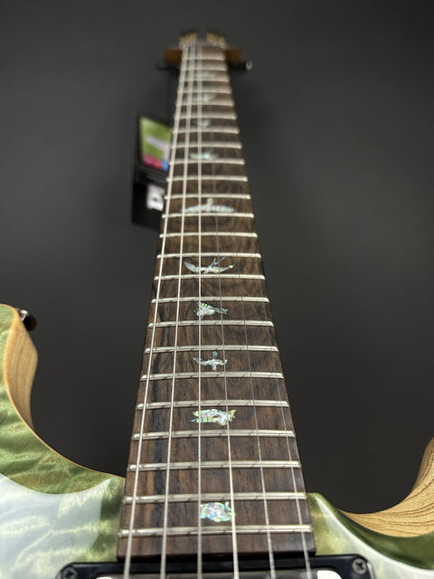 2020 PRS Wood Library Custom 24 Fatback Limited Trampas Green Fade -