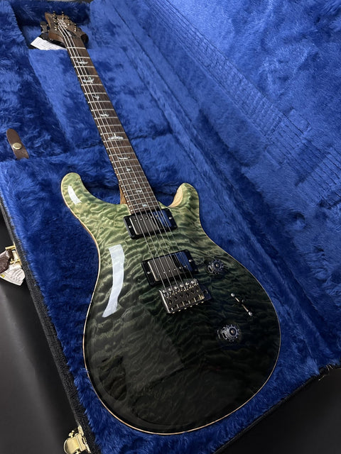 2020 PRS Wood Library Custom 24 Fatback Limited Trampas Green Fade -
