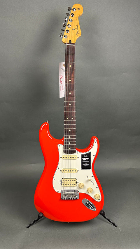 Fender Player II Stratocaster HSS - Coral Red w/ Rosewood Fingerboard -