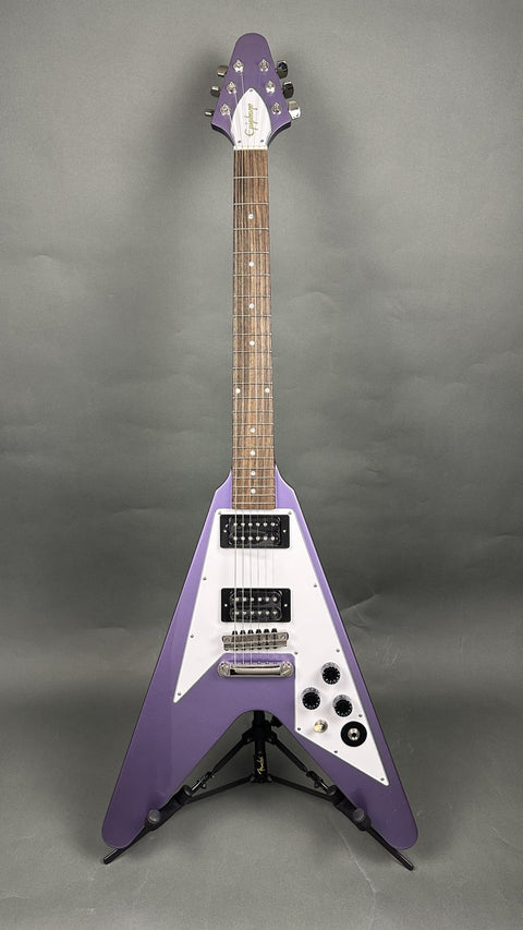 Epiphone Kirk Hammett 1979 Flying V - Purple Metallic -