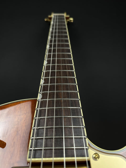 Gretsch Electromatic Limited Broadkaster Junior Flame Okoume - Roundup Orange -