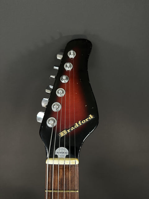 1960s Bradford Single Pickup Solid Body - Red Burst -