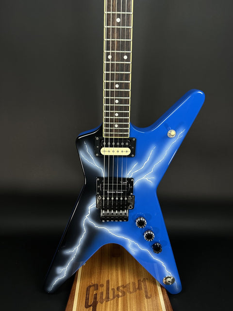 2017 Dean Dimebag "Dean From Hell" Blue Lightning -