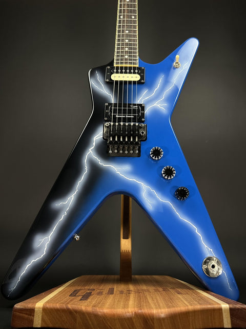 2017 Dean Dimebag "Dean From Hell" Blue Lightning -