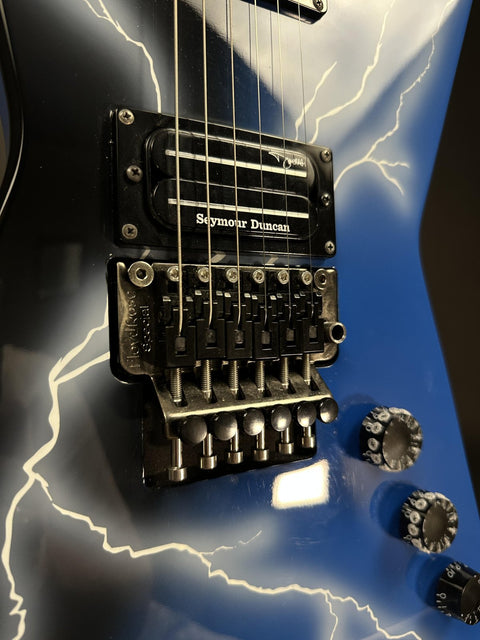 2017 Dean Dimebag "Dean From Hell" Blue Lightning -