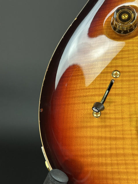 2012 PRS Custom 24 Left-Handed 10 Top - 3-Tone Sunburst -
