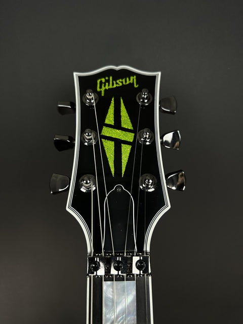 Gibson Custom M2M Les Paul Axcess Custom - Gecko Green Sparkle w/ Black Hardware, Double Stinger & Floyd Rose -
