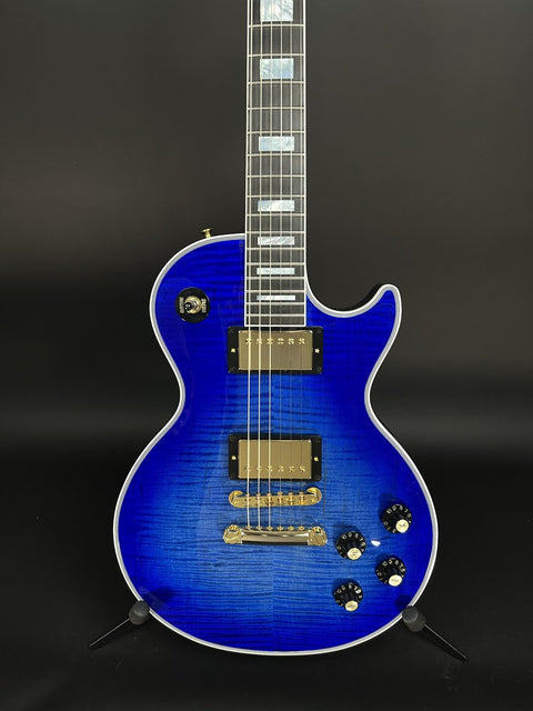 Gibson Custom M2M Les Paul Axcess Custom Figured - Cobalt Burst w/ Gold Hardware -