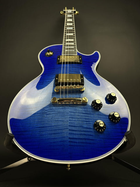 Gibson Custom M2M Les Paul Axcess Custom Figured - Cobalt Burst w/ Gold Hardware -