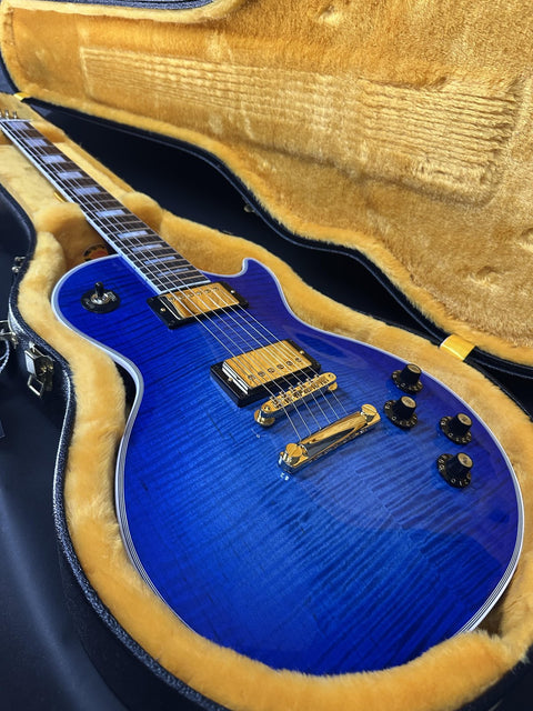 Gibson Custom M2M Les Paul Axcess Custom Figured - Cobalt Burst w/ Gold Hardware -