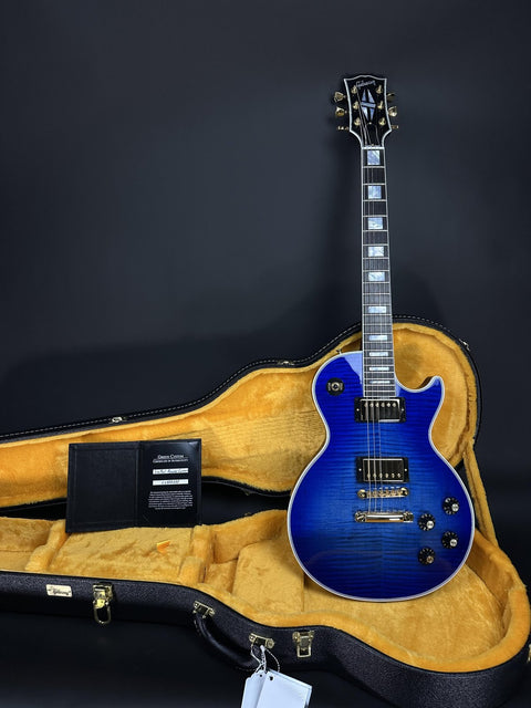 Gibson Custom M2M Les Paul Axcess Custom Figured - Cobalt Burst w/ Gold Hardware -