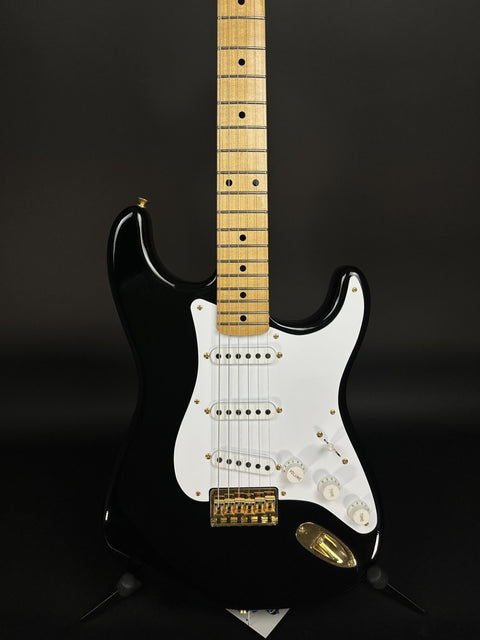 Fender Custom Shop Limited Edition 1954 Stratocaster Hardtail Gold Hardware Deluxe Closet Classic - Black -