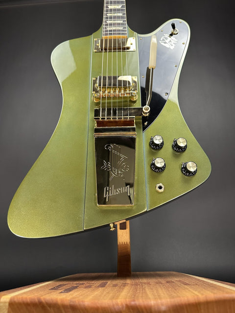Gibson Custom M2M 1963 Firebird V w/ Maestro Vibrola - Verdoro Green over Pelham Blue Gold Hardware -