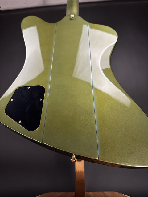 Gibson Custom M2M 1963 Firebird V w/ Maestro Vibrola - Verdoro Green over Pelham Blue Gold Hardware -