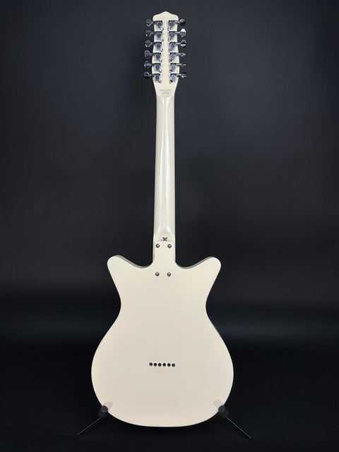 Danelectro 59X-12 String Electric Guitar - Cream w/ Red Pearl Pickguard -