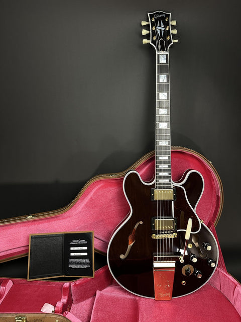 Gibson Custom M2M 1959 ES-355 Reissue - Walnut Varitone Maestro Gold Hardware -