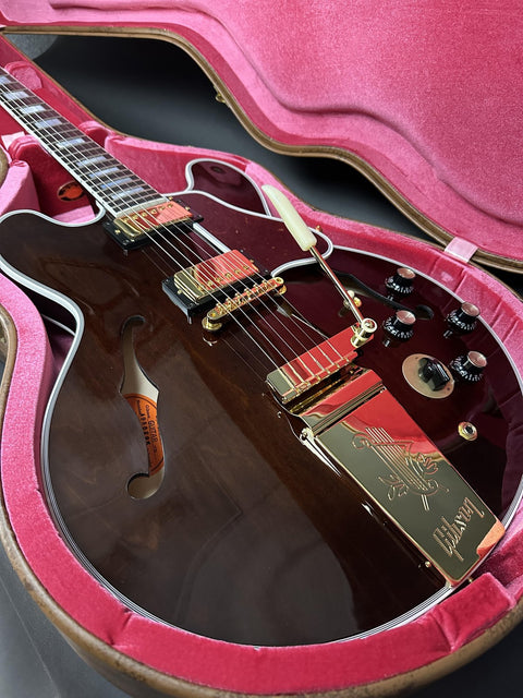 Gibson Custom M2M 1959 ES-355 Reissue - Walnut Varitone Maestro Gold Hardware -