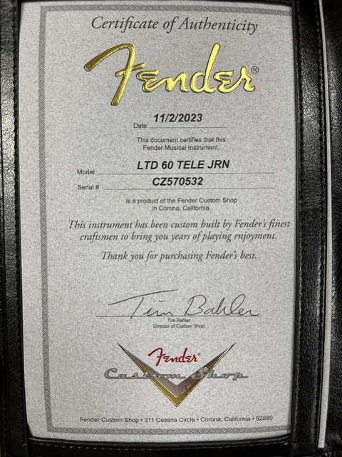 Fender Custom Shop Limited Edition 1960 Telecaster Journeyman Relic - Sage Green Metallic -