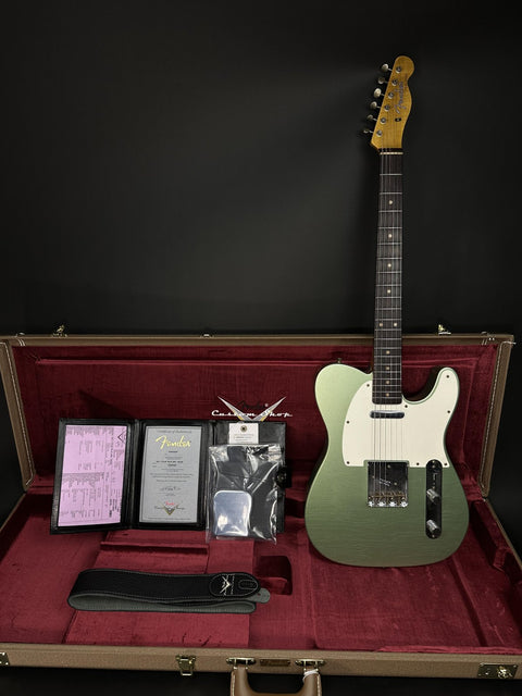 Fender Custom Shop Limited Edition 1960 Telecaster Journeyman Relic - Aged Sage Green Metallic -