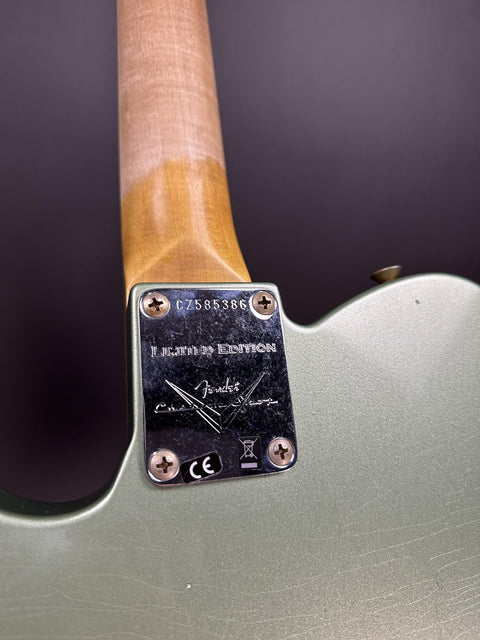 Fender Custom Shop Limited Edition 1960 Telecaster Journeyman Relic - Aged Sage Green Metallic -