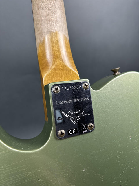 Fender Custom Shop Limited Edition 1960 Telecaster Journeyman Relic - Sage Green Metallic -