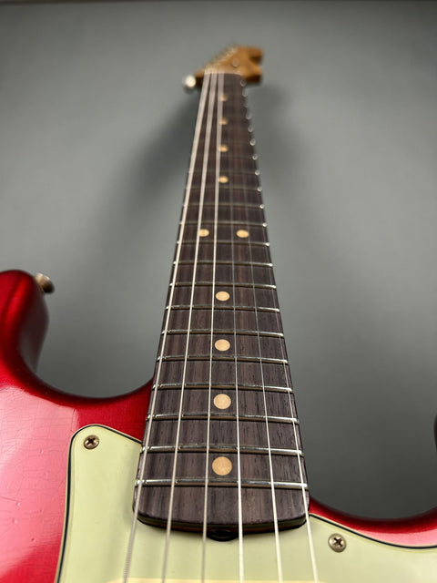 Fender Custom Shop Limited Edition 1963 Stratocaster Relic - Aged Candy Apple Red -