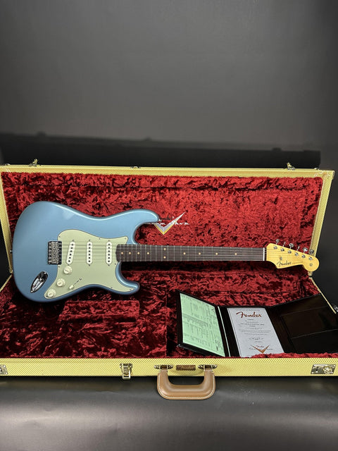 Fender Custom Shop 1959 Stratocaster Hardtail Time Capsule - Aged Blue Agave
