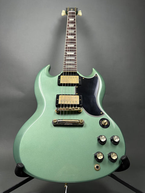 Gibson Custom M2M 1961 SG Les Paul Standard Stop Bar Aged Inverness Green VOS Gold Hardware -