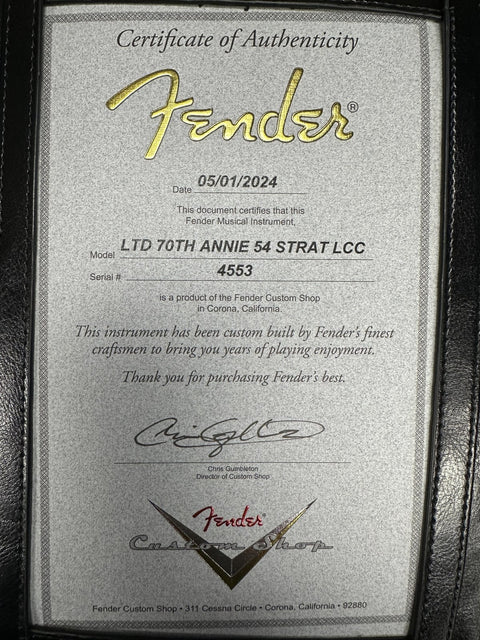 Fender Custom Shop Limited Edition 70th Anniversary 1954 Stratocaster Closet Classic - 2-Color Sunburst -