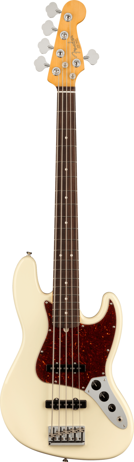 Fender American Professional II Jazz Bass V - Olympic White - 