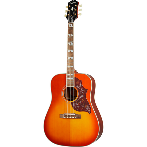 Epiphone Inspired By Gibson Hummingbird 12-String Acoustic Guitar - Aged Cherry Sunburst Gloss - 