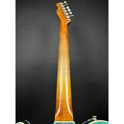 Fender Custom Shop Limited Edition Cunife Tele Custom Heavy Relic - Aged Sherwood Green Metallic over 3-Color Sunburst - 