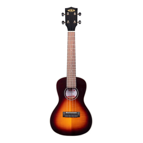 Kala KA-FMTB-C Gloss Flame Maple Tobacco Burst Concert Ukulele - 