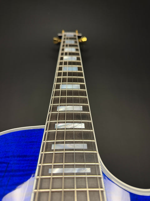 2025 Gibson Custom M2M Les Paul Axcess Custom Figured - Cobalt Burst w/ Gold Hardware