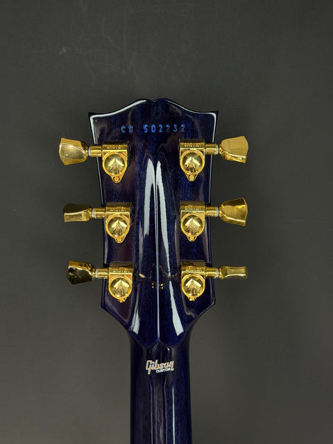 2025 Gibson Custom M2M Les Paul Axcess Custom Figured - Cobalt Burst w/ Gold Hardware