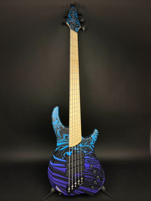Dingwall Guitars Nolly Getgood NG3 5-String - Matte Purple-to-Blue Fade Swirl
