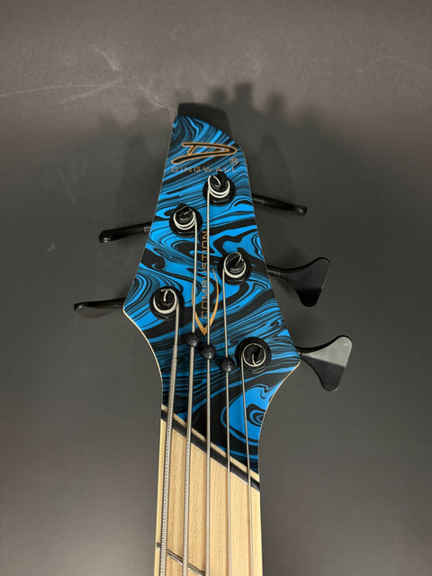 Dingwall Guitars Nolly Getgood NG3 5-String - Matte Purple-to-Blue Fade Swirl