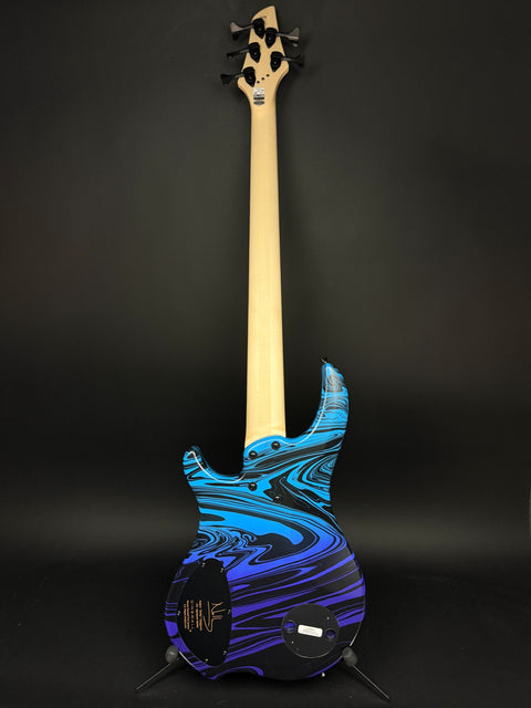 Dingwall Guitars Nolly Getgood NG3 5-String - Matte Purple-to-Blue Fade Swirl