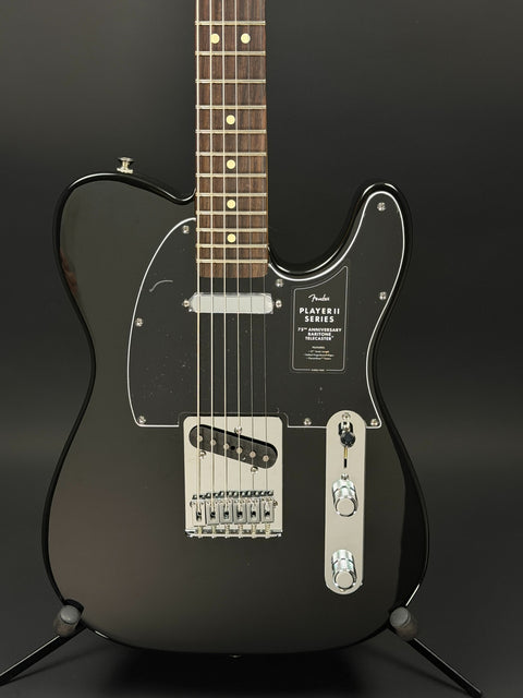 Fender 75th Anniversary Player II Baritone Telecaster - Black -