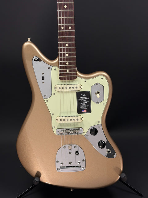 Fender American Professional Classic Jaguar - Faded Firemist Gold -