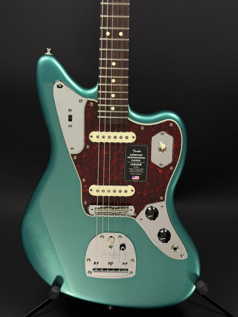 Fender American Professional Classic Jaguar - Faded Sherwood Green Metallic -