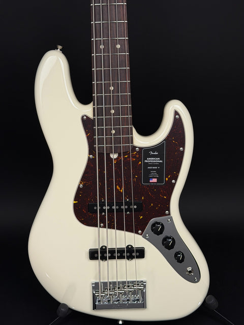 Fender American Professional Jazz Bass V - Olympic White