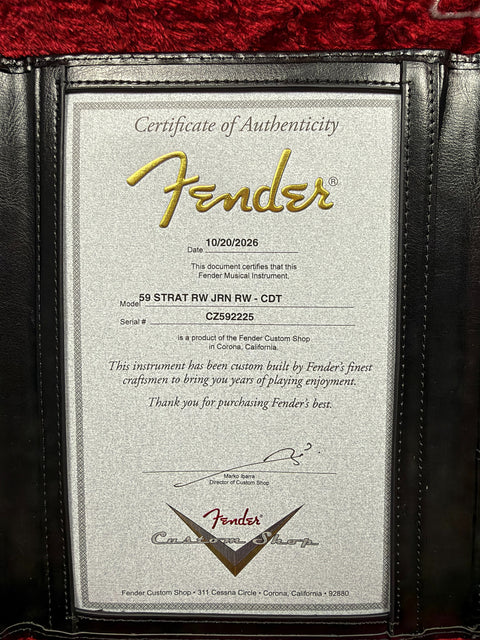 Fender Custom Shop 1959 Stratocaster Journeyman Relic - Candy Tangerine