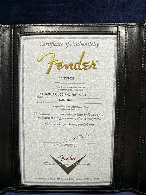 Fender Custom Shop 1962 Jaguar Closet Classic - Candy Apple Red