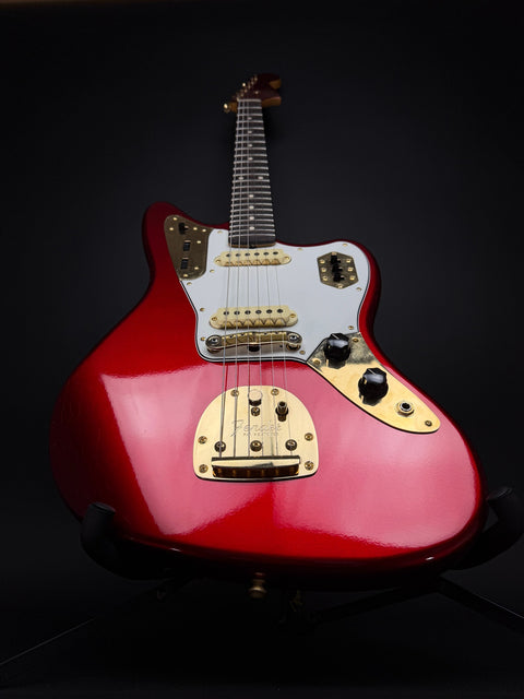 Fender Custom Shop 1962 Jaguar Deluxe Closet Classic Gold Hardware - Candy Apple Red