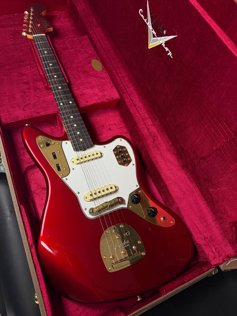 Fender Custom Shop 1962 Jaguar Deluxe Closet Classic Gold Hardware - Candy Apple Red